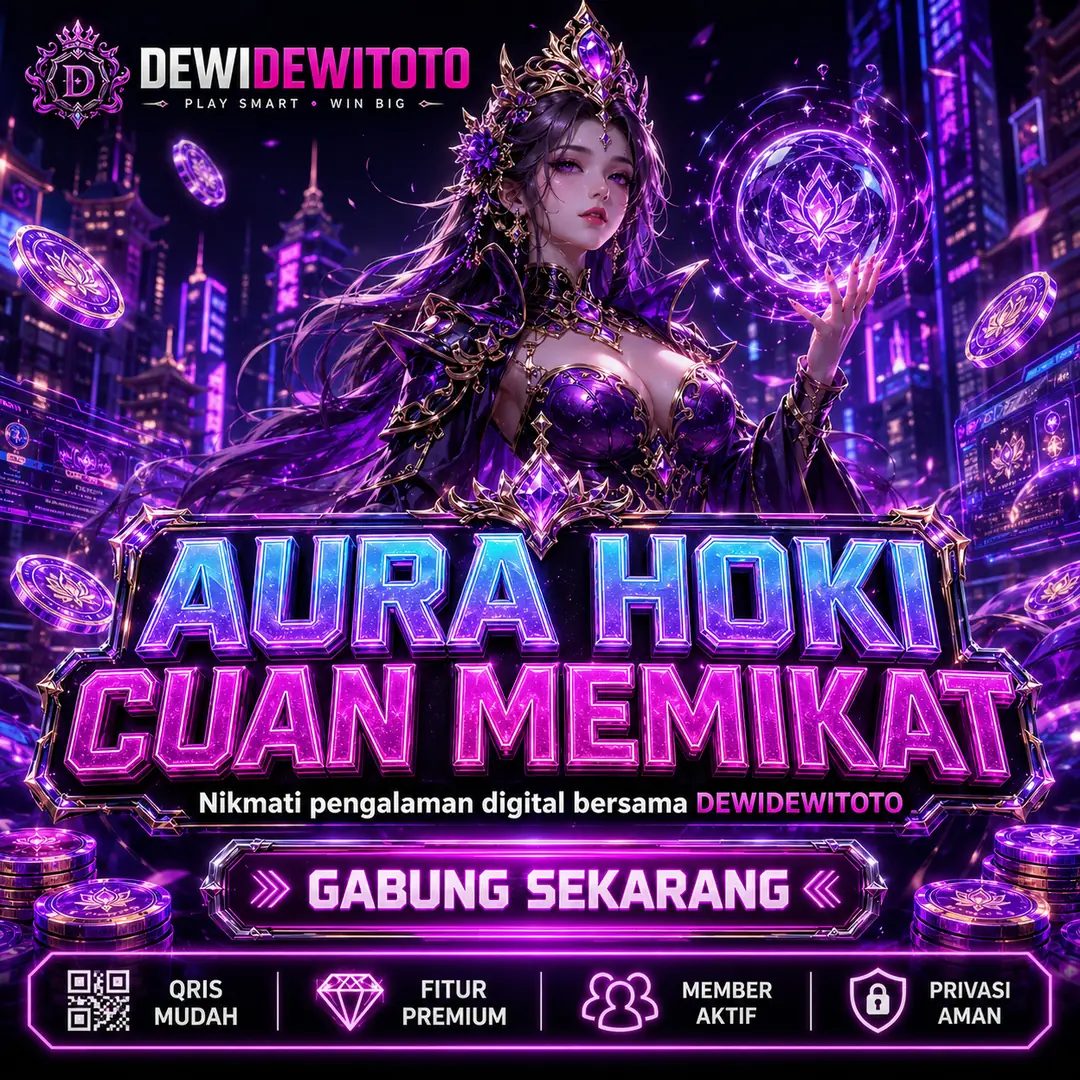Banner DEWIDEWITOTO — ilustrasi layanan dan kategori permainan